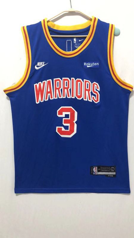 Men Golden State Warriors 3 Poole Blue Nike 2022 Game NBA Jersey